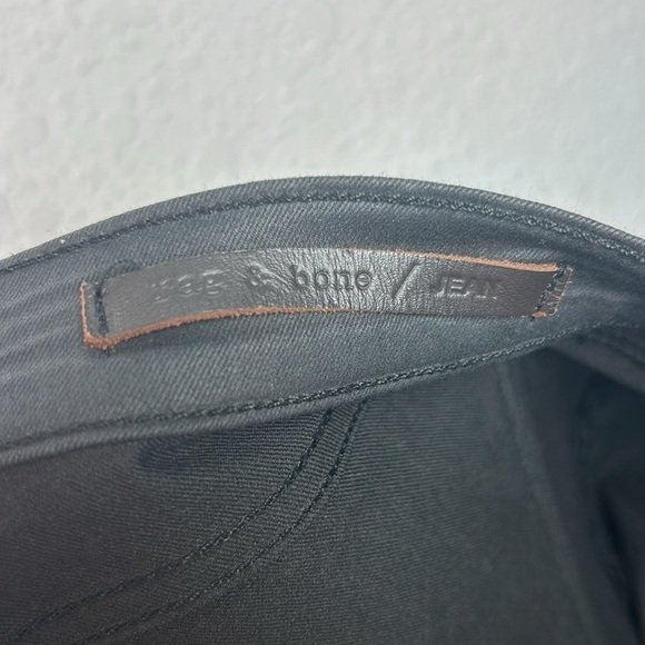 Perfect RAG & BONE Devi Lace-Up Coated Skinny Jeans - Shoreditch 28 - Picture 9 of 9